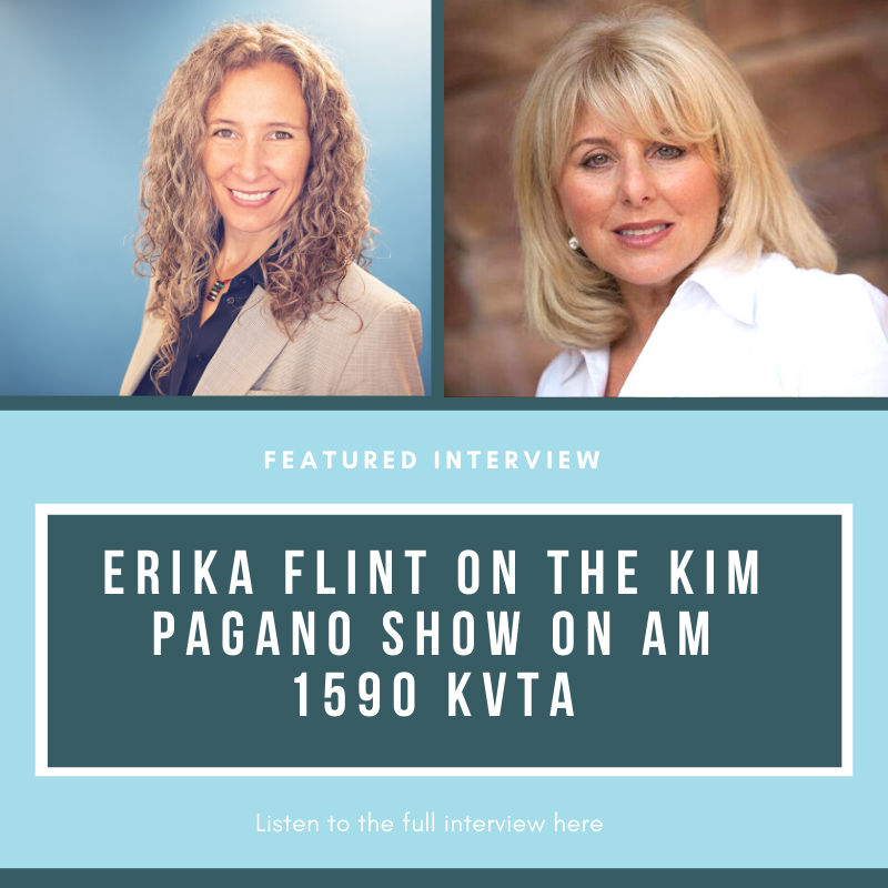 Erika Flint on the Kim Pagano Show October 21 with Replay Available to Listen