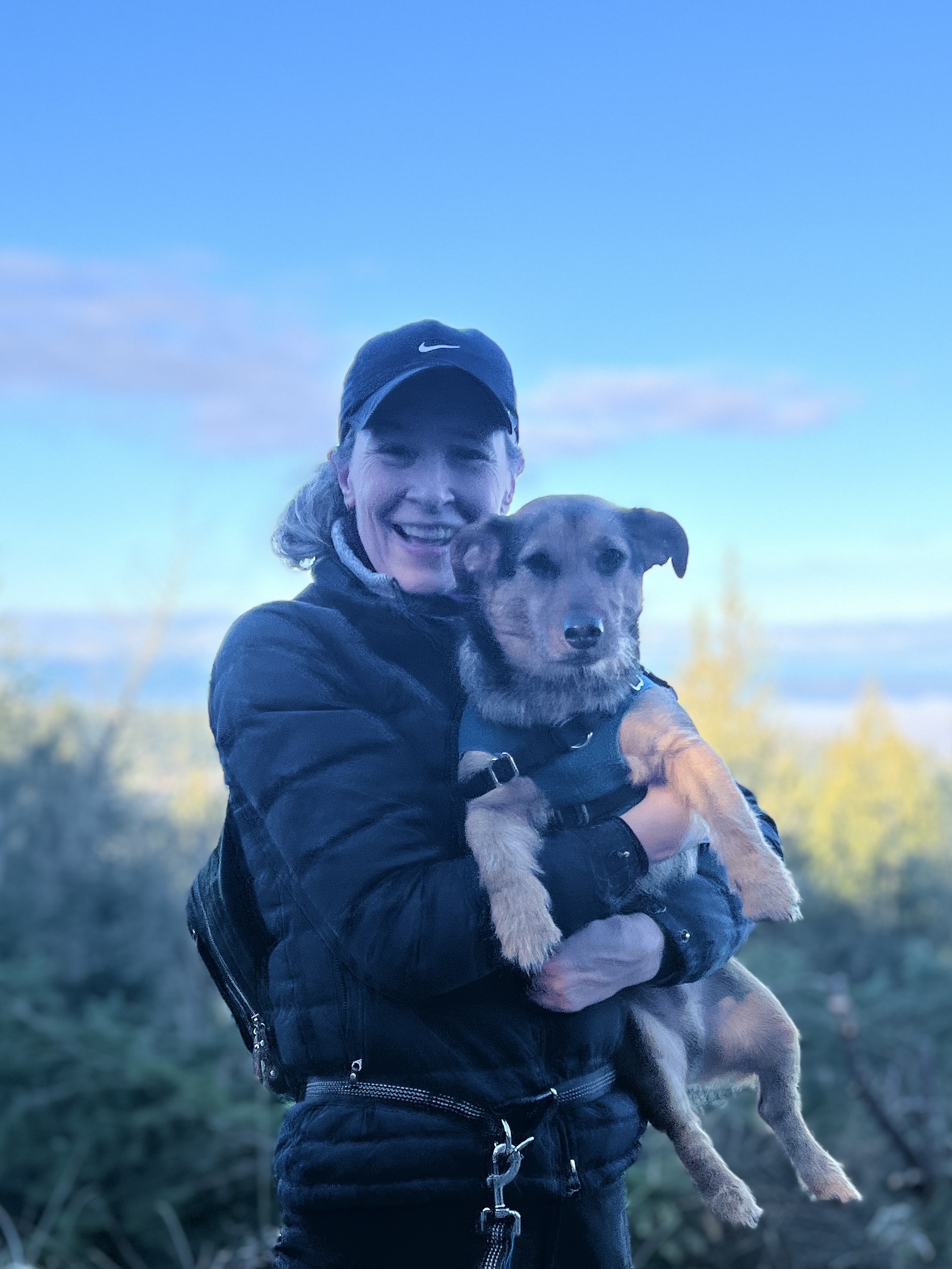 Erika Flint with Henry